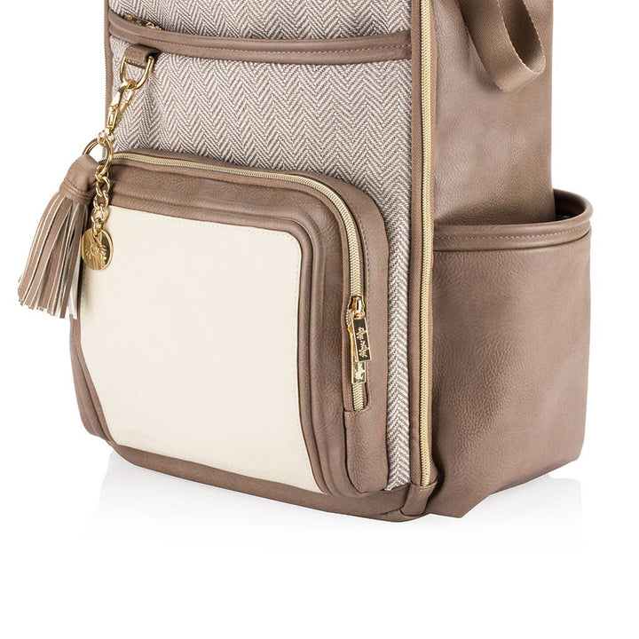 Itzy Ritzy - Vanilla Latte Boss Plus™ Backpack Diaper Bag