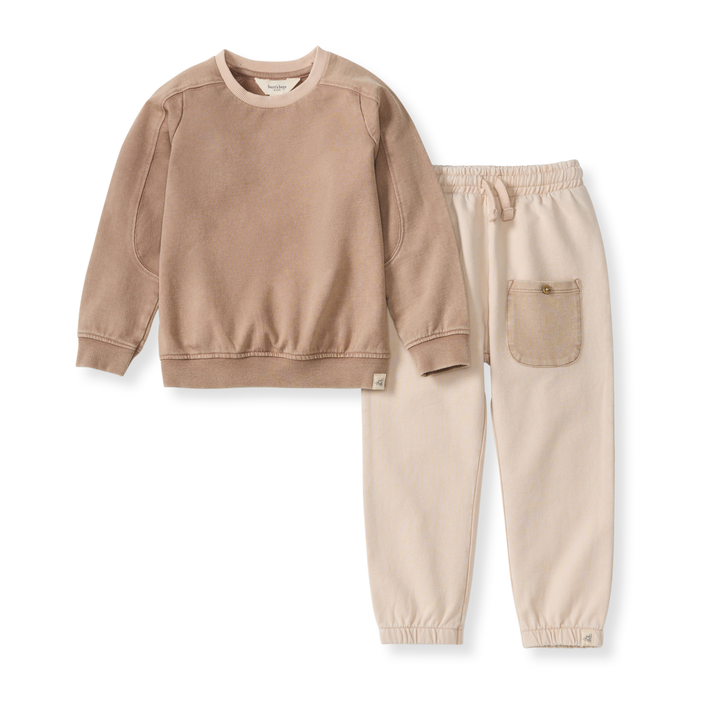Burt's Bees Baby - Acid Wash Infant Sweatshirt Set