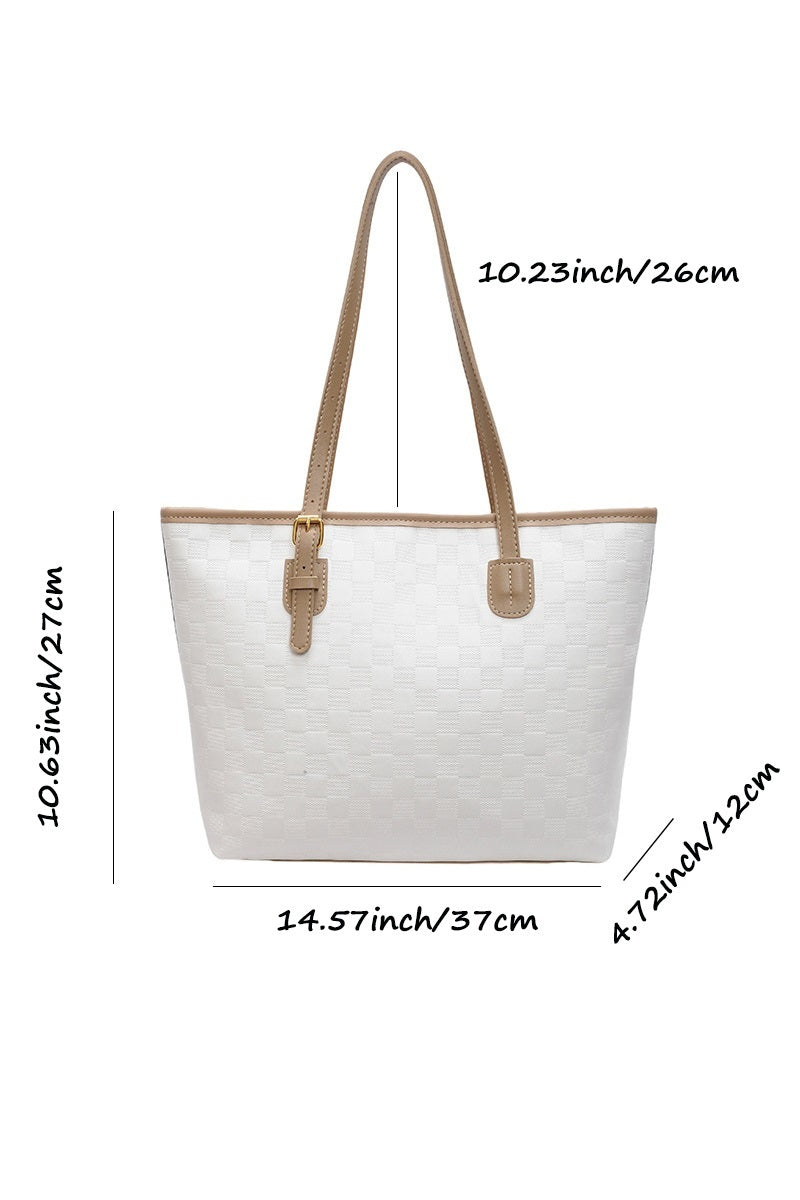 PowerMove Check Quilted Tote — Workday to Weekend in One Sleek Carryall 👜✨