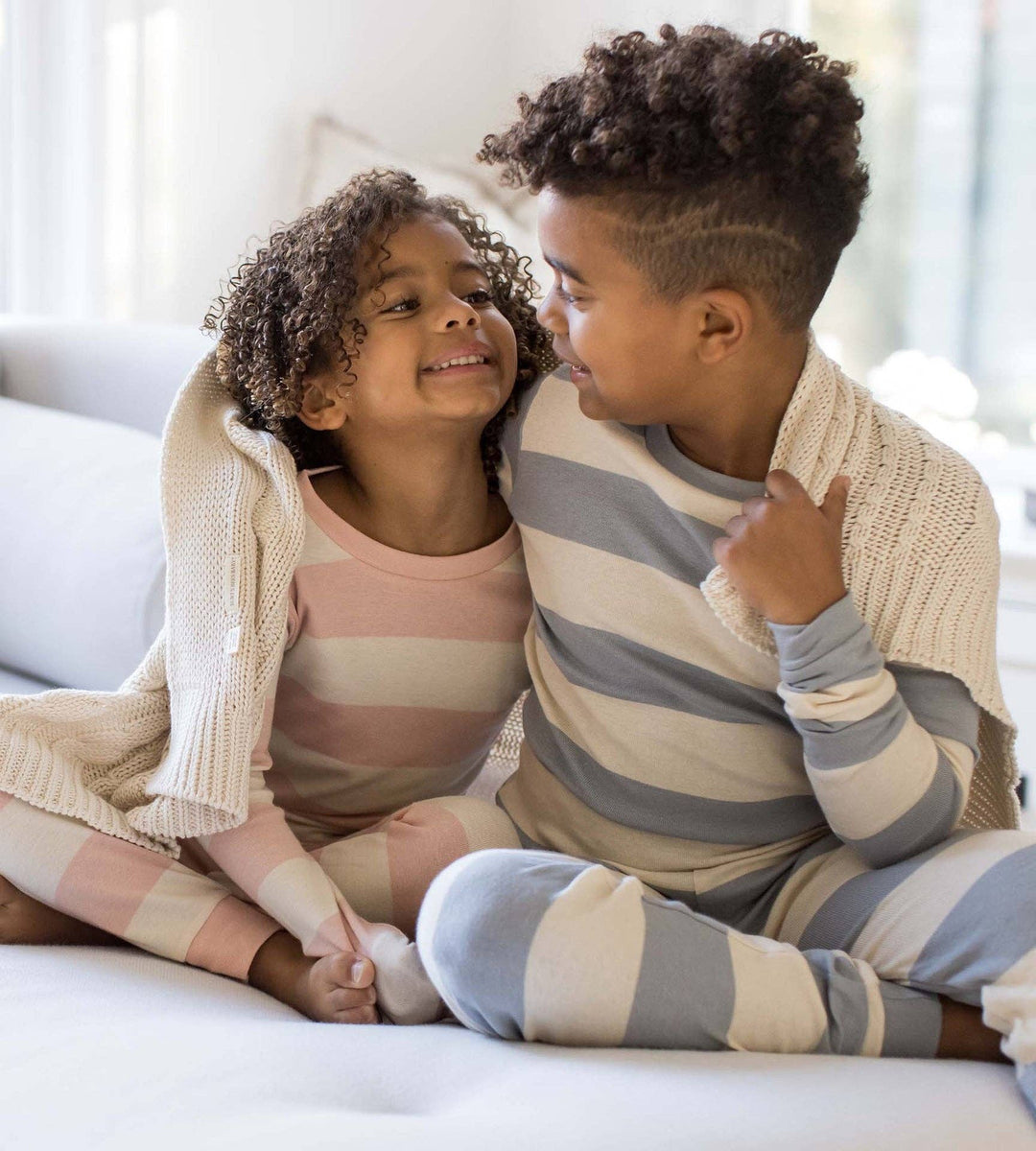 Burt's Bees Baby - Rugby Stripe Organic Cotton Sleep & Play - Quarry