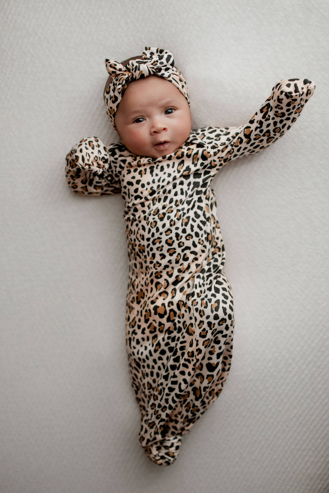 Bamboo - Leopard Print Knotted Gown