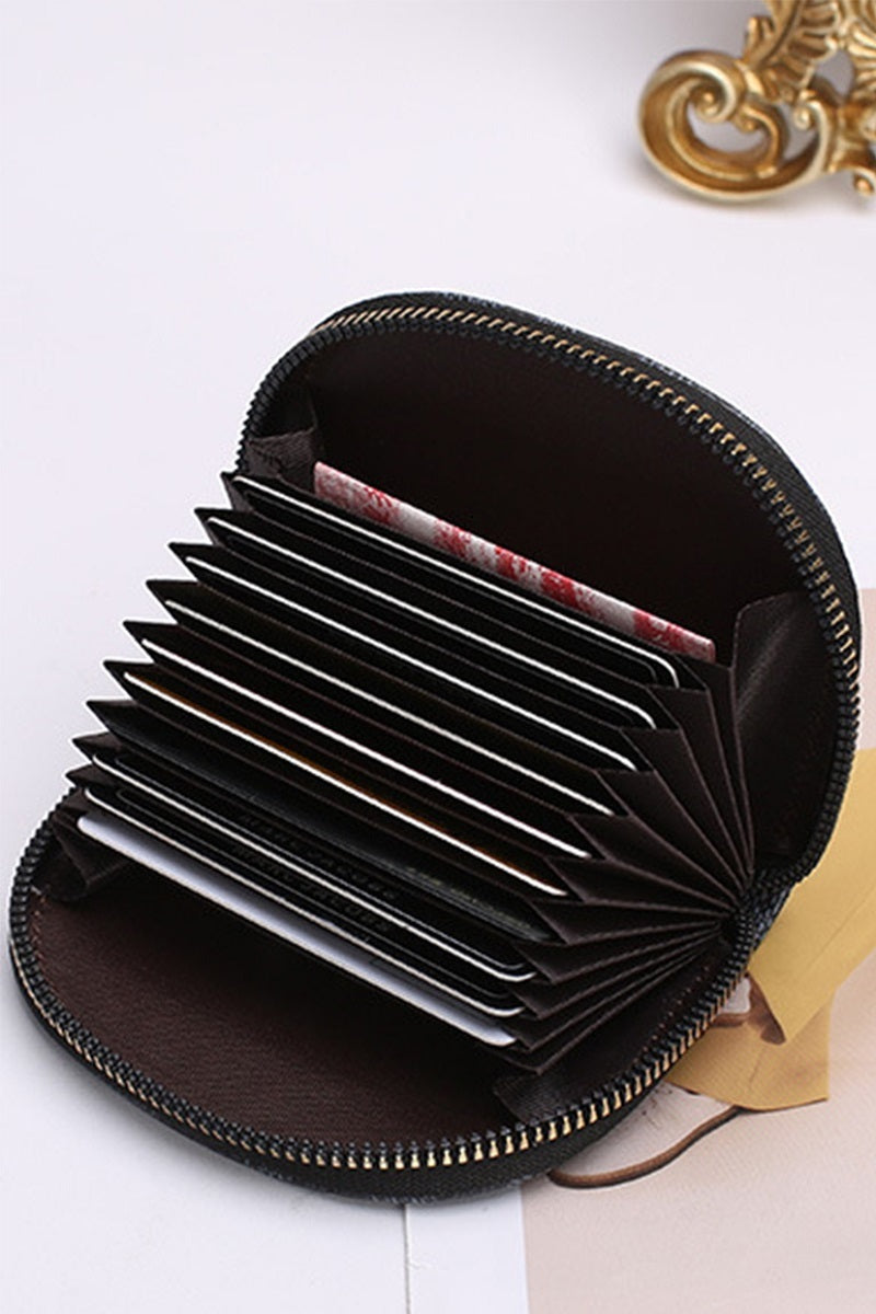 Tri-Pattern Zip Card Keeper — Mini Card Wallet, Major Wow!