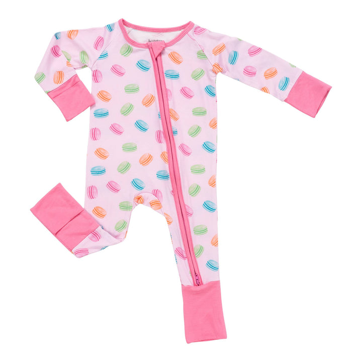 Le Macaron Baby Bamboo Pajamas , 2 Way Zipper
