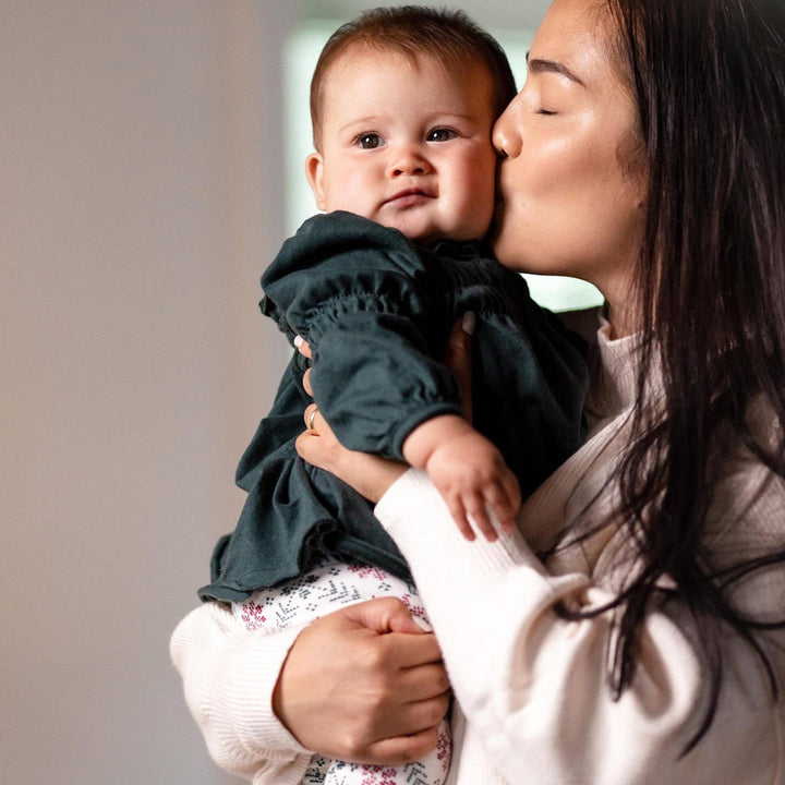 Burt's Bees Baby - Poinsettia Fair Isle Organic Tunic & Pants Set