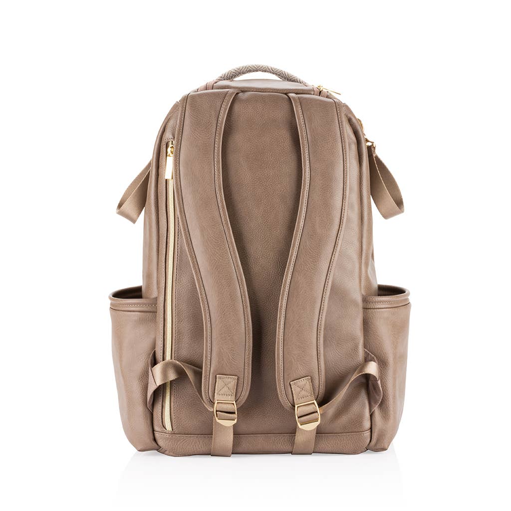 Itzy Ritzy - Vanilla Latte Boss Plus™ Backpack Diaper Bag