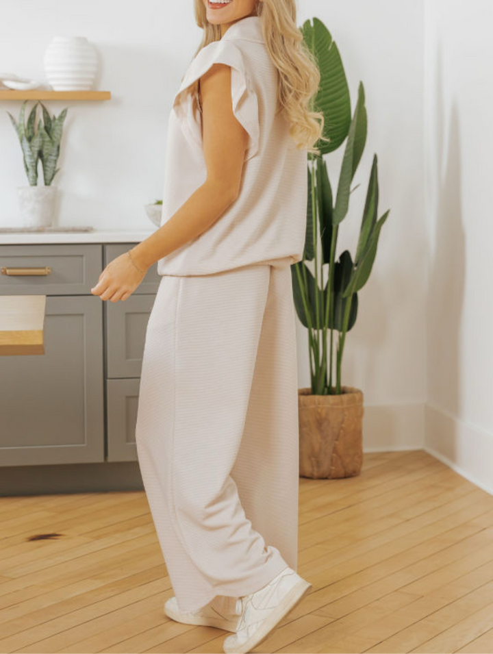 2 Piece Casual Wear Set in Vanilla Latte
