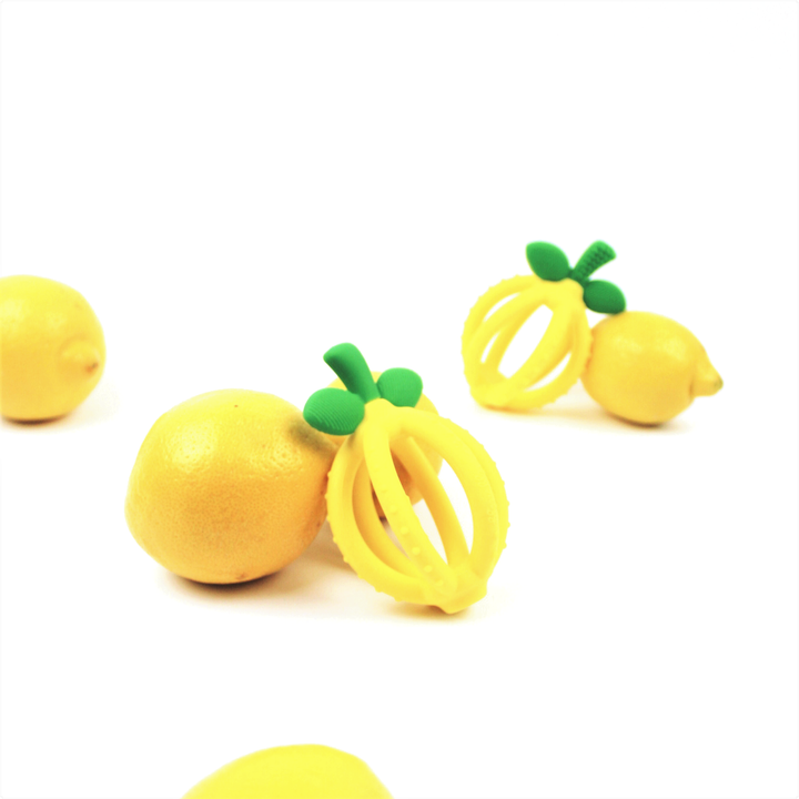 Itzy Ritzy - Bitzy Biter™ Teething Ball Baby Teether: Lemon