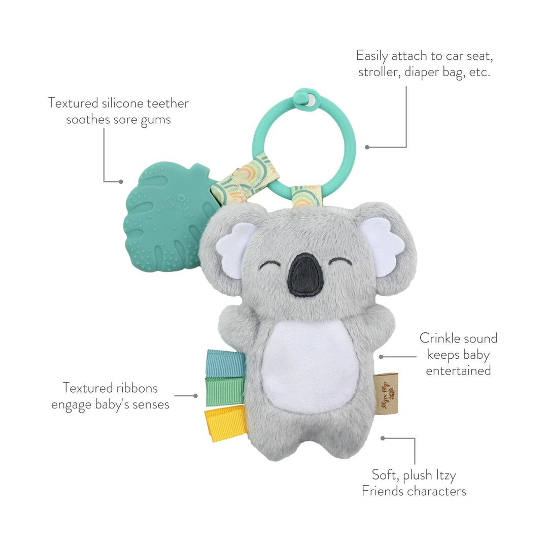 Itzy Ritzy - Itzy Pal™ Plush + Teether: NEW Mushroom