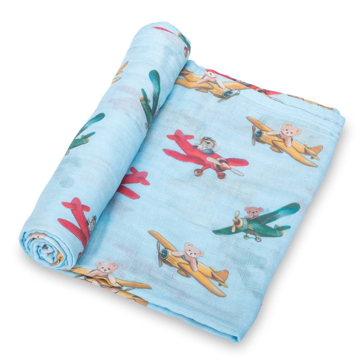Pilot Paws Baby Muslin Swaddle Blanket