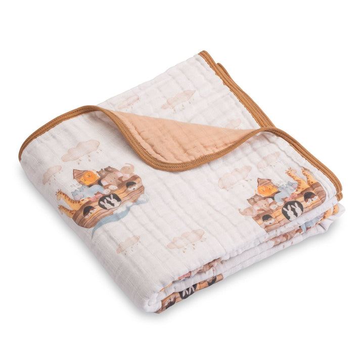 Noah's Ark Baby Toddler Muslin Quilt