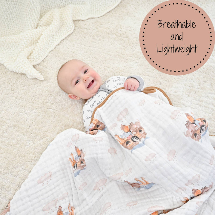 Noah's Ark Baby Toddler Muslin Quilt