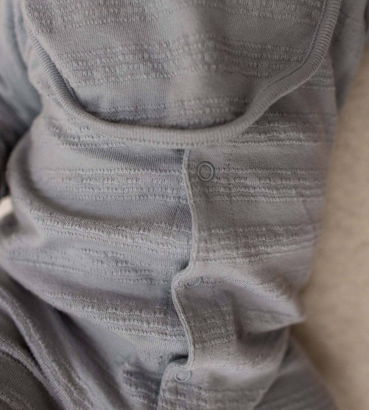 Burt's Bees Baby - Organic Cotton Jumpsuit, Bib & Hat 3 Piece Set - Quarry