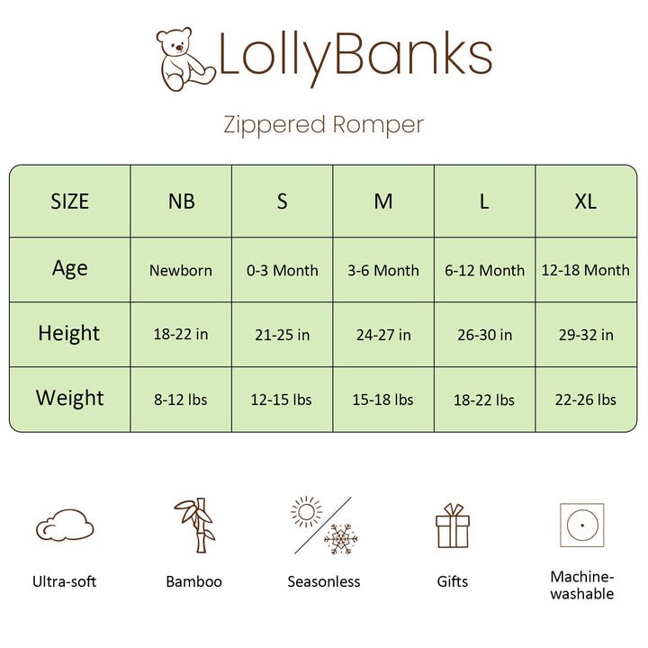 Golf A Round Baby Bamboo Pajamas, 2 Way Zipper Baby Romper: Newborn