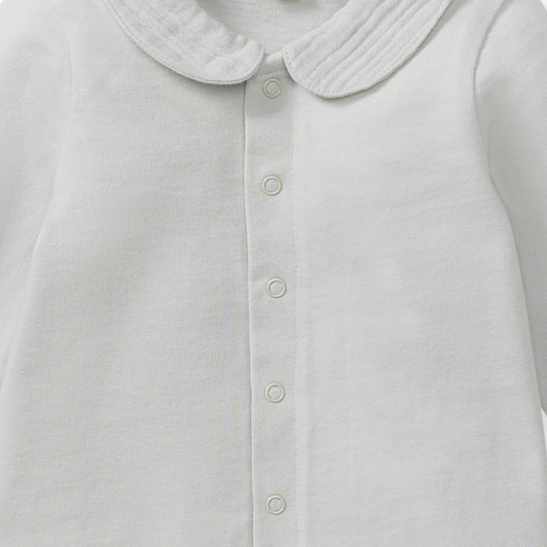 Burt's Bees Baby - Muslin Collar Infant Boy Jumpsuit