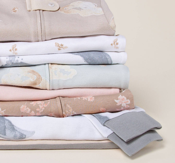 Burt's Bees Baby - Rugby Stripe Organic Cotton Sleep & Play - Quarry