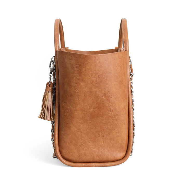 Itzy Ritzy - *NEW* Nash Saddle Boss Tote™ - Western Vegan Leather Tote