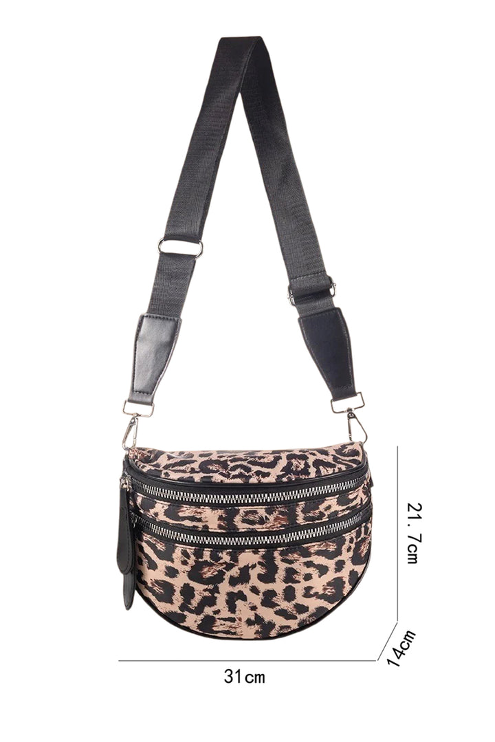Wild Side Zip Crossbody — Leopard Luxe On the Go 🐆