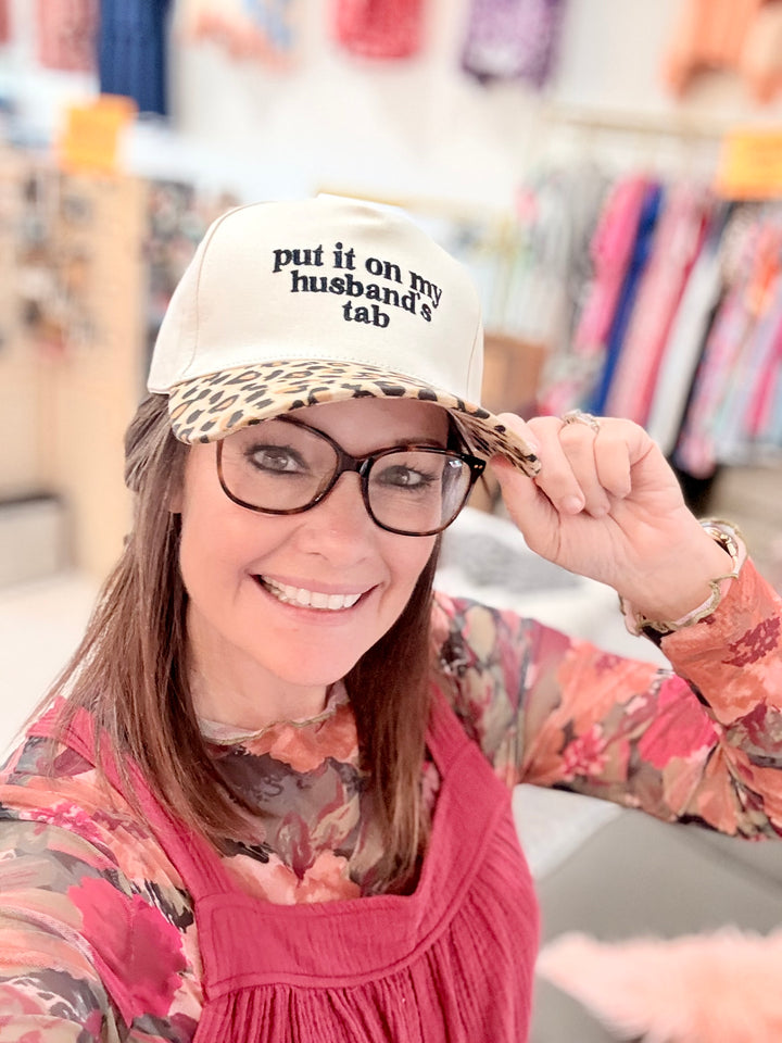 “Put It On My Husband’s Tab” Statement Ball Cap&nbsp;