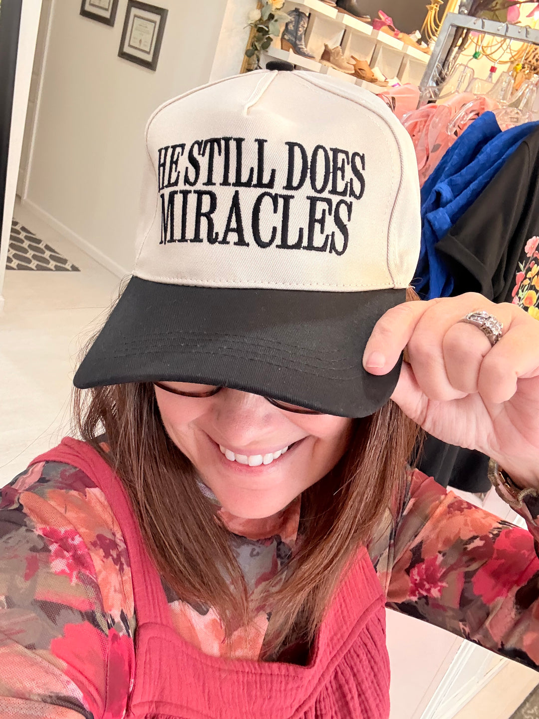 “He Still Does Miracles” Embroidered Baseball Cap