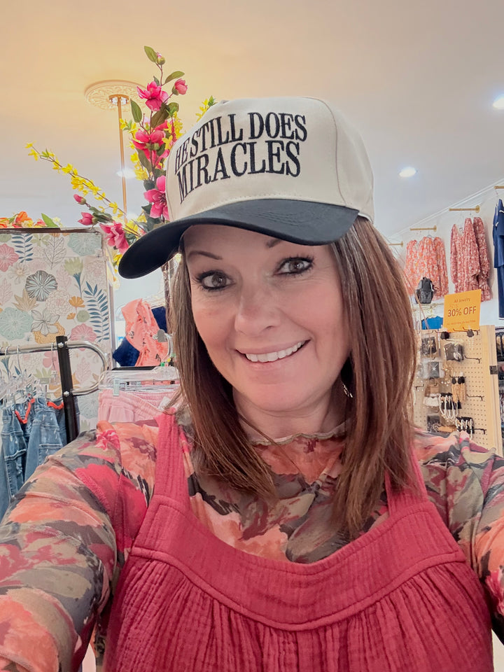 “He Still Does Miracles” Embroidered Baseball Cap