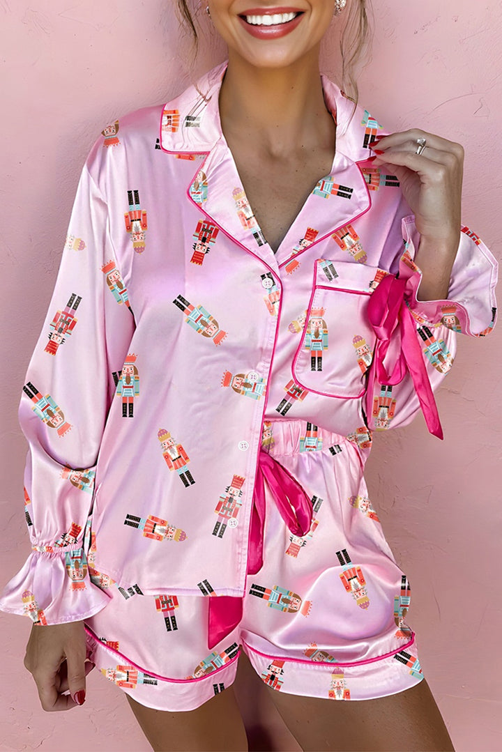 🎀 Luke & Estelle “Nutcracker Dreams Satin Pajama Set” – Holiday Luxe Edition 💕