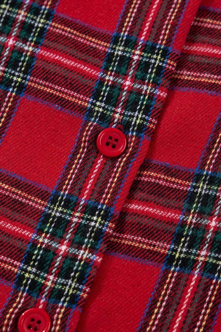 🎄 Luke & Estelle “Holiday Cheer Plaid PJ Set” – Cozy Up in Boutique Style ❤️💚