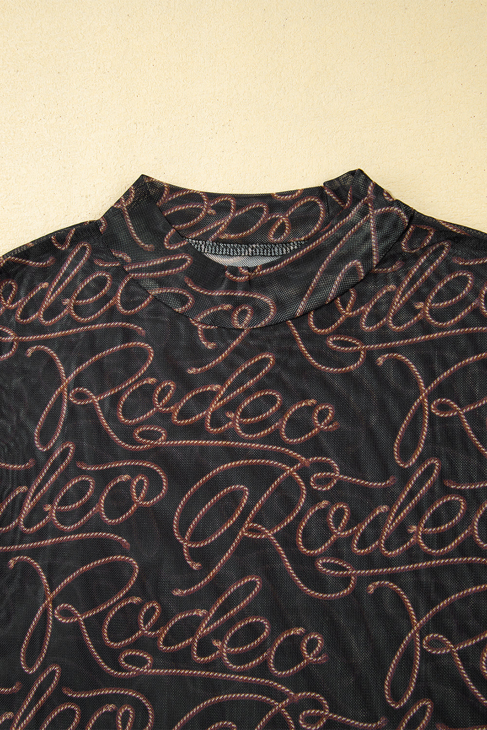 Midnight Rodeo Mesh Long Sleeve Top