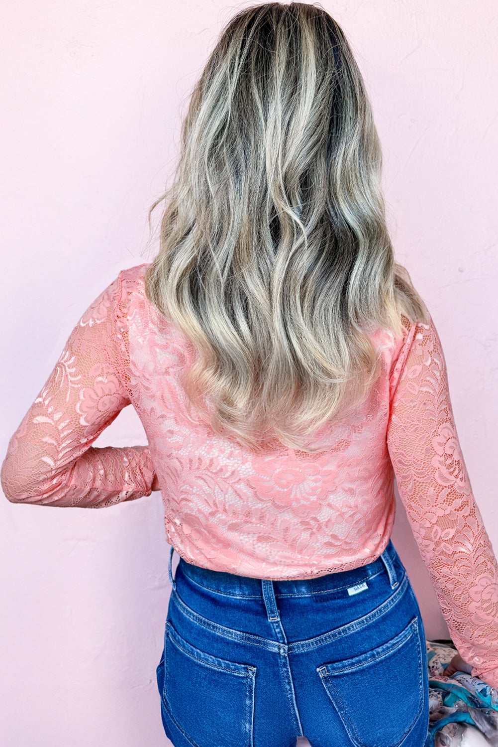 Peach Blossom Floral Lace Layering Top 🍑