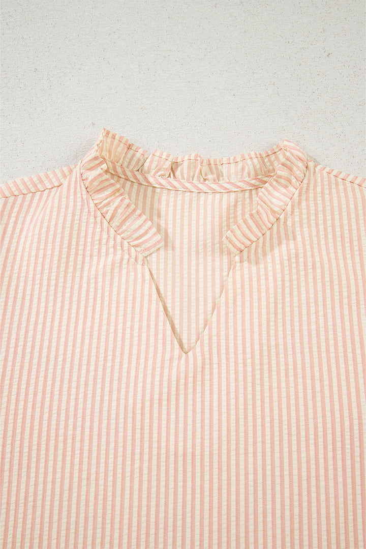 💗 Luke & Estelle “Sweet Peony Pearl Stripe Blouse” 💗