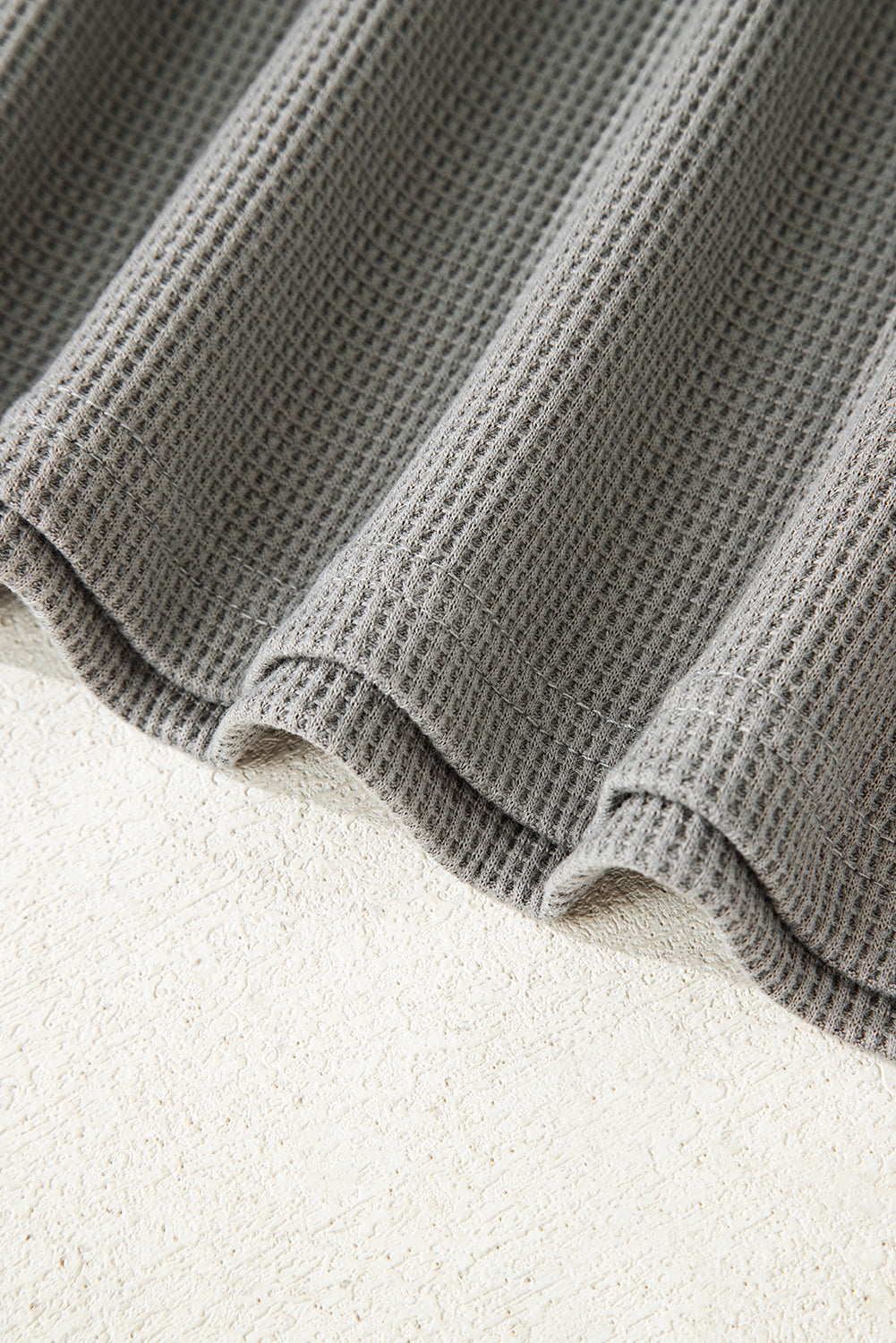 Harvest Trails Waffle Hoodie — Ashphalt Stripe Mix