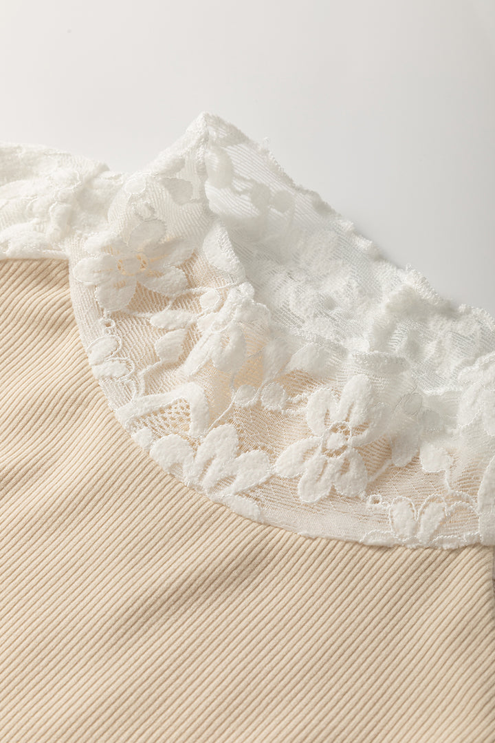 ✨ Luke & Estelle – Lace Embrace Mock Neck Top ✨