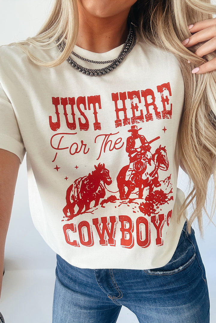 Just Here For The Cowboys – Vintage Rodeo Tee 🤠❤️