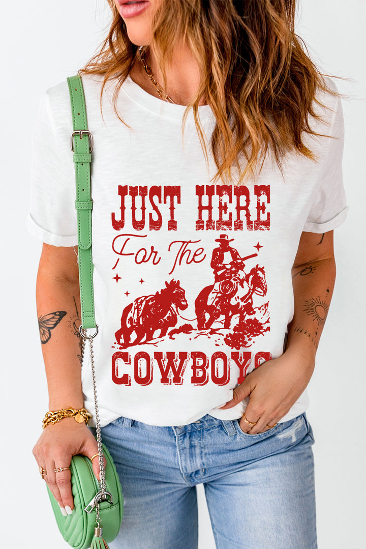 Just Here For The Cowboys – Vintage Rodeo Tee 🤠❤️