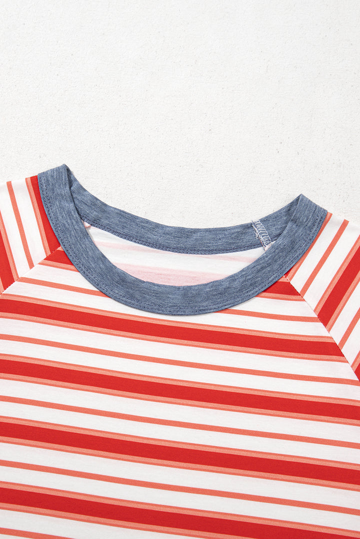 Sunset Stroll Striped Tee