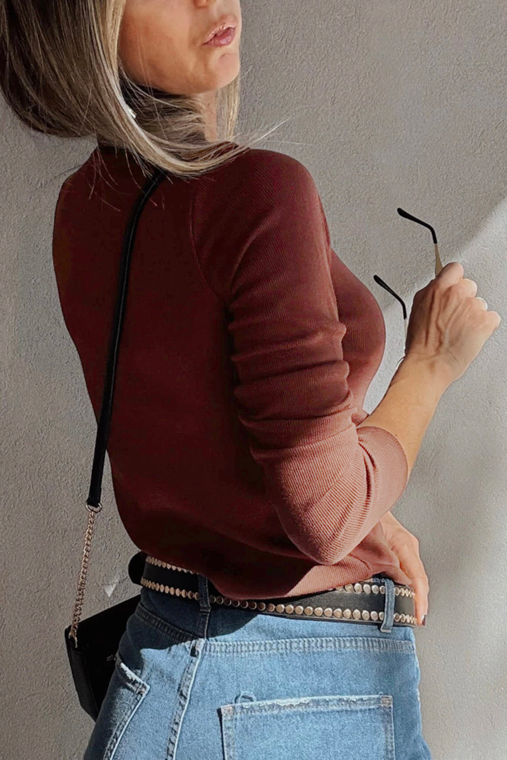 Rust Revival Ribbed Top