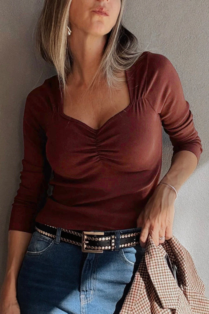 Rust Revival Ribbed Top