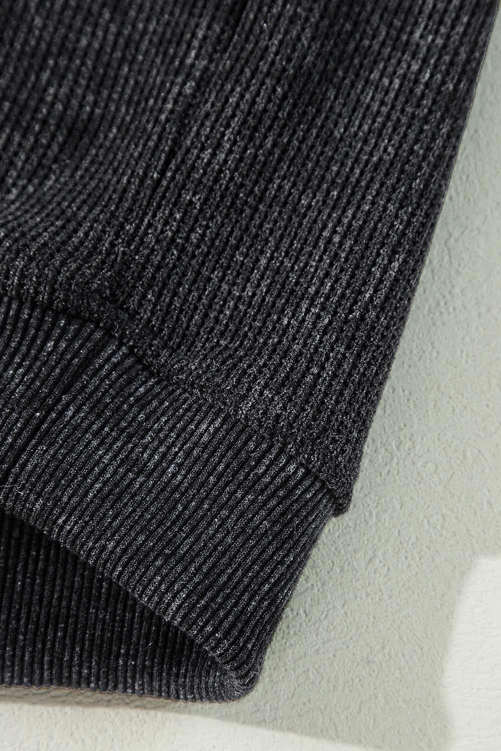 Merry & Bright Corded Sweatshirt – Charcoal