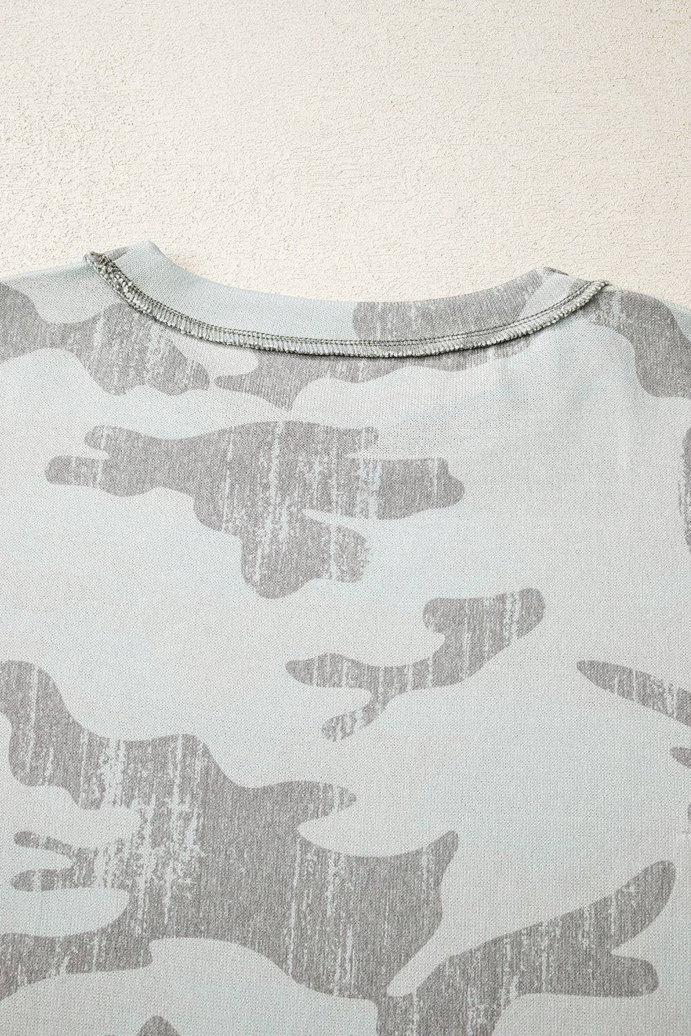 Cloud Camo Cozy Oversized Sweatshirt – Mist Grey