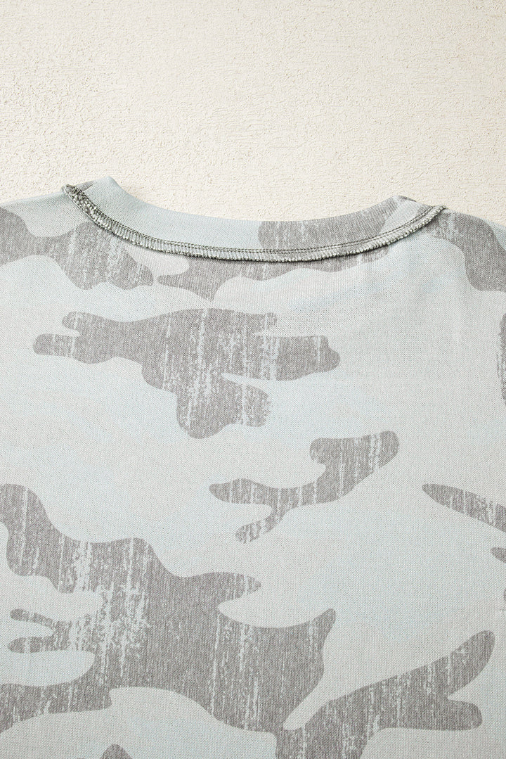 Cloud Camo Cozy Oversized Sweatshirt – Mist Grey