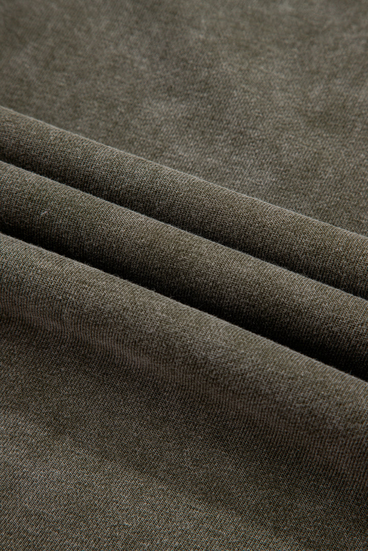 Prairie Lace Washed Sweatshirt – Soft Olive