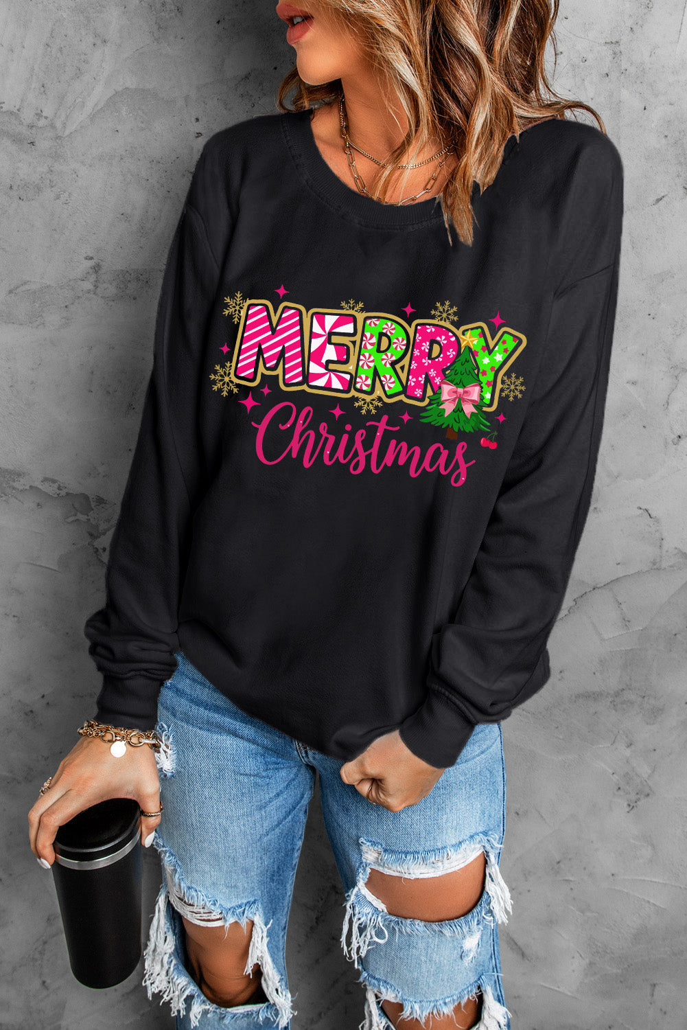 Luke & Estelle “Merry Christmas” Cozy Sweatshirt