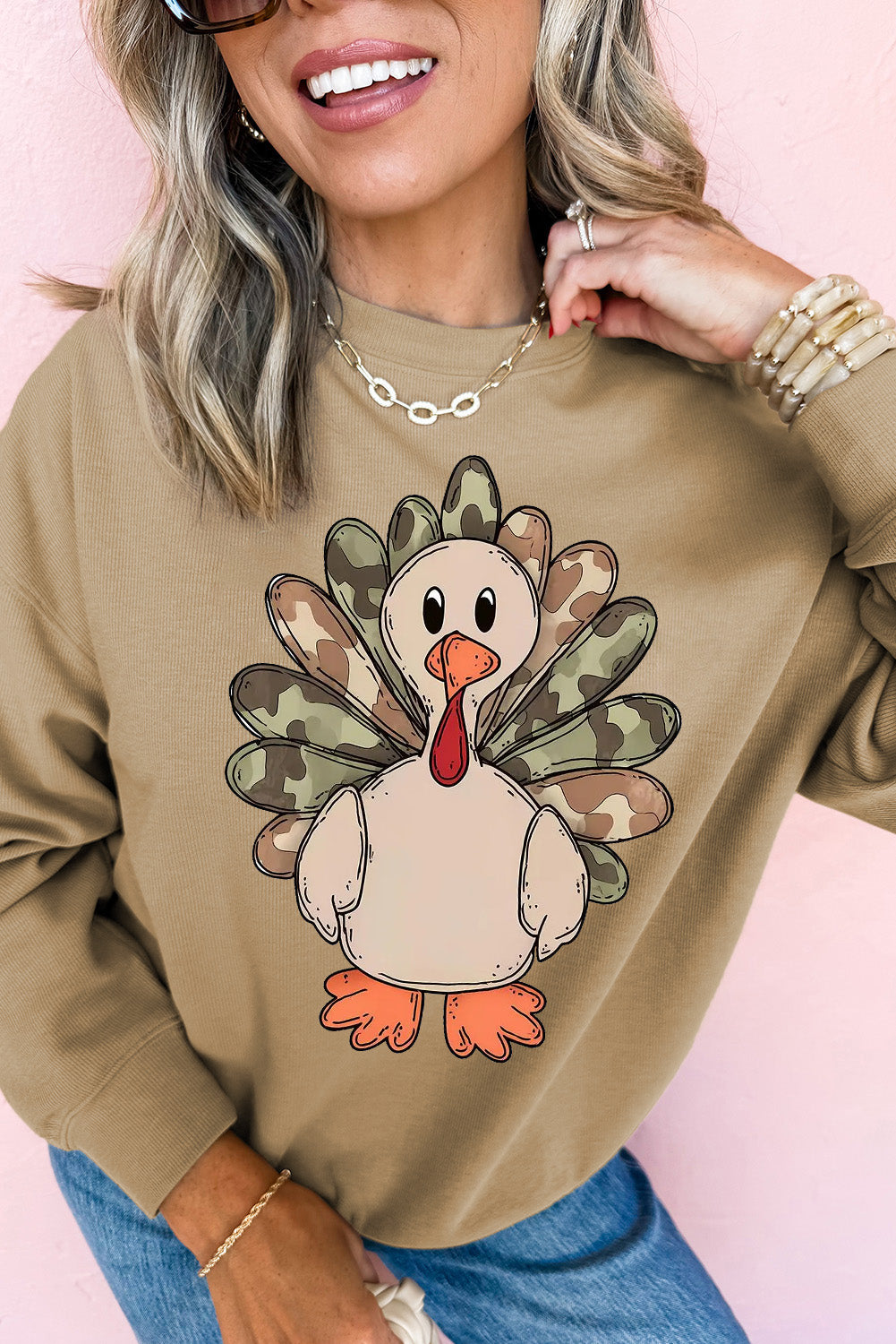 Gobble Goals Camo-Turkey Sweatshirt