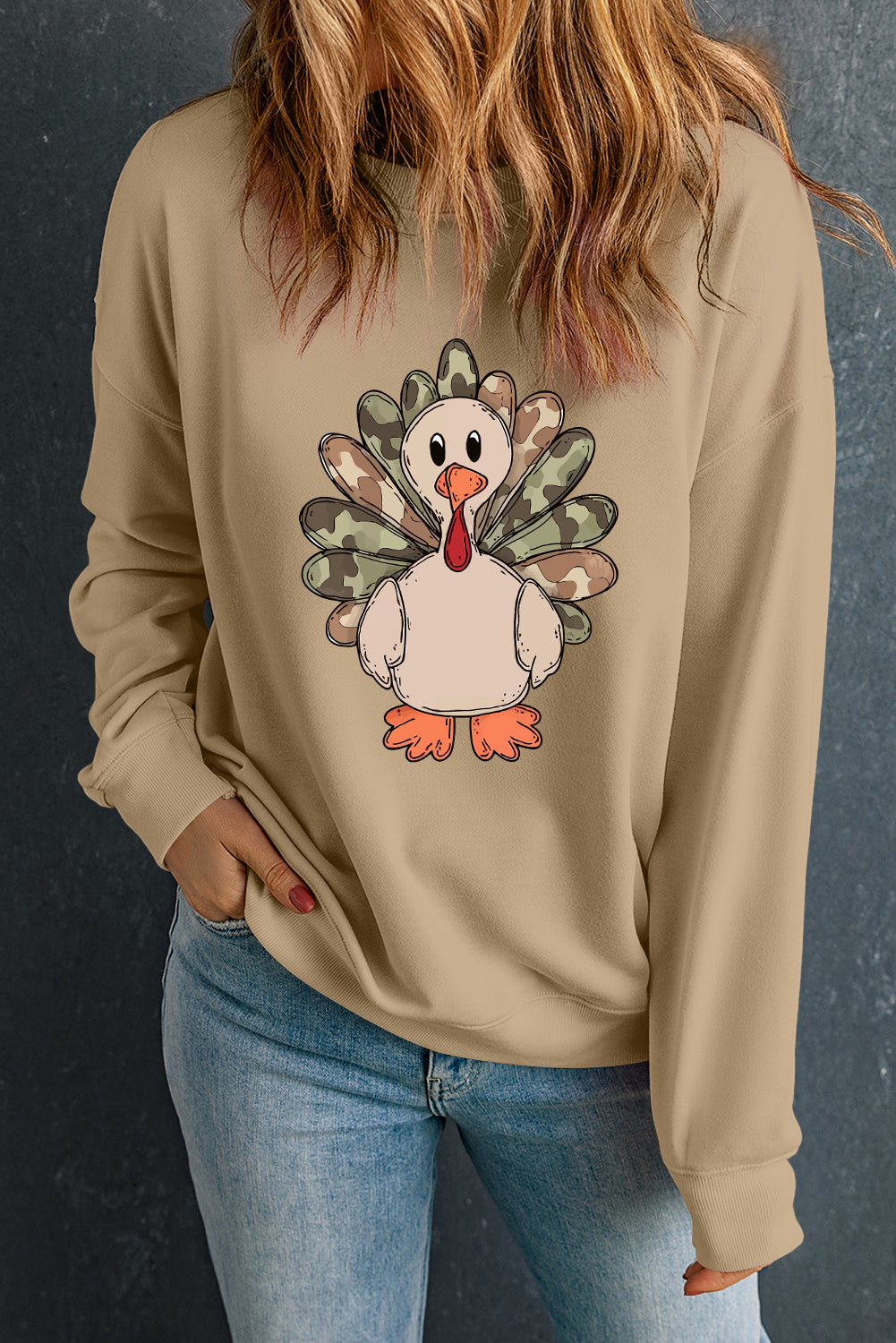 Gobble Goals Camo-Turkey Sweatshirt