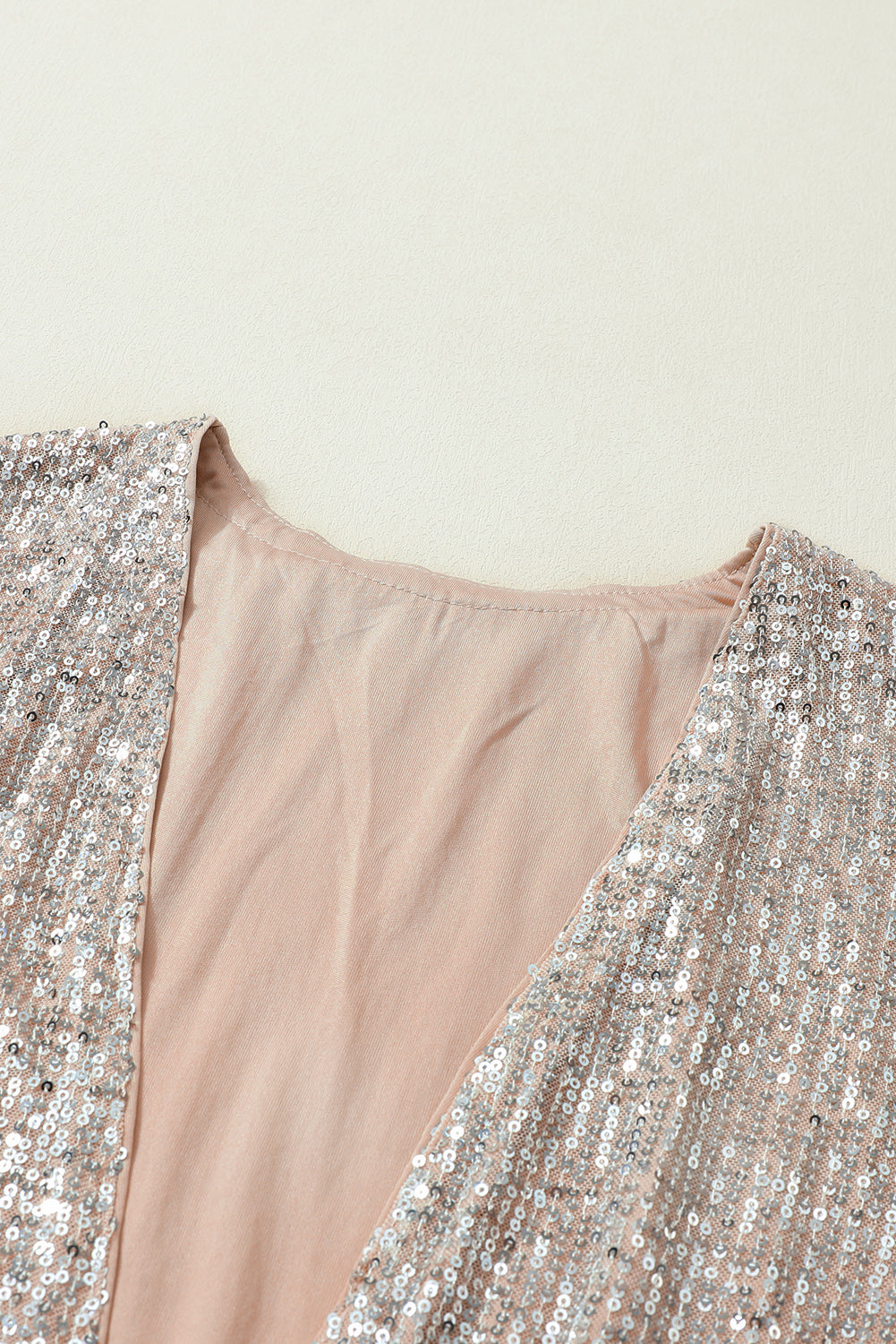 Champagne  Sequin Duster Kimono