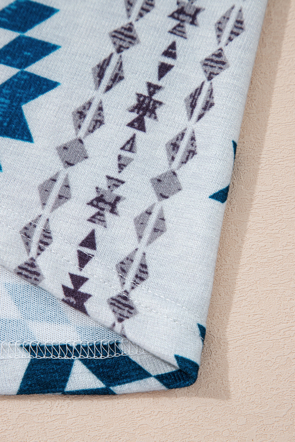 Western Winds Aztec Knit Duster-Blue Accents