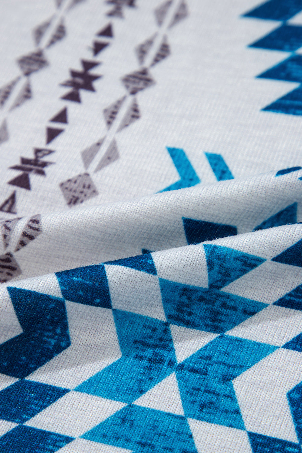 Western Winds Aztec Knit Duster-Blue Accents