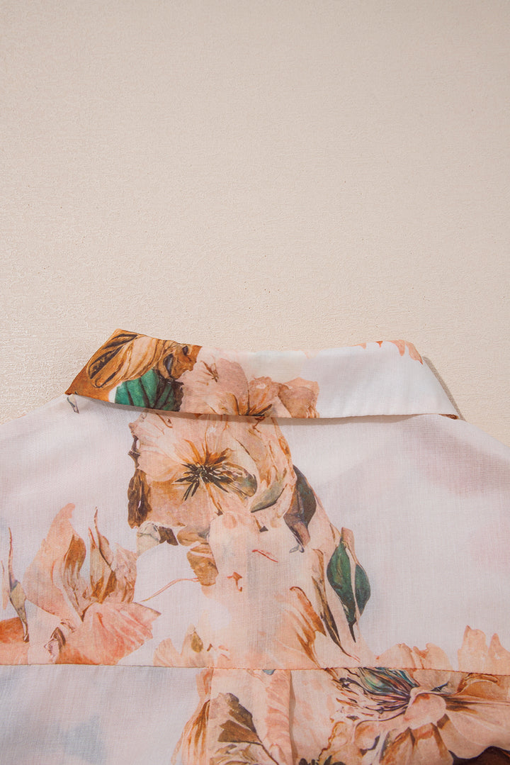 Harvest Bloom Balloon-Sleeve Blouse 🍁