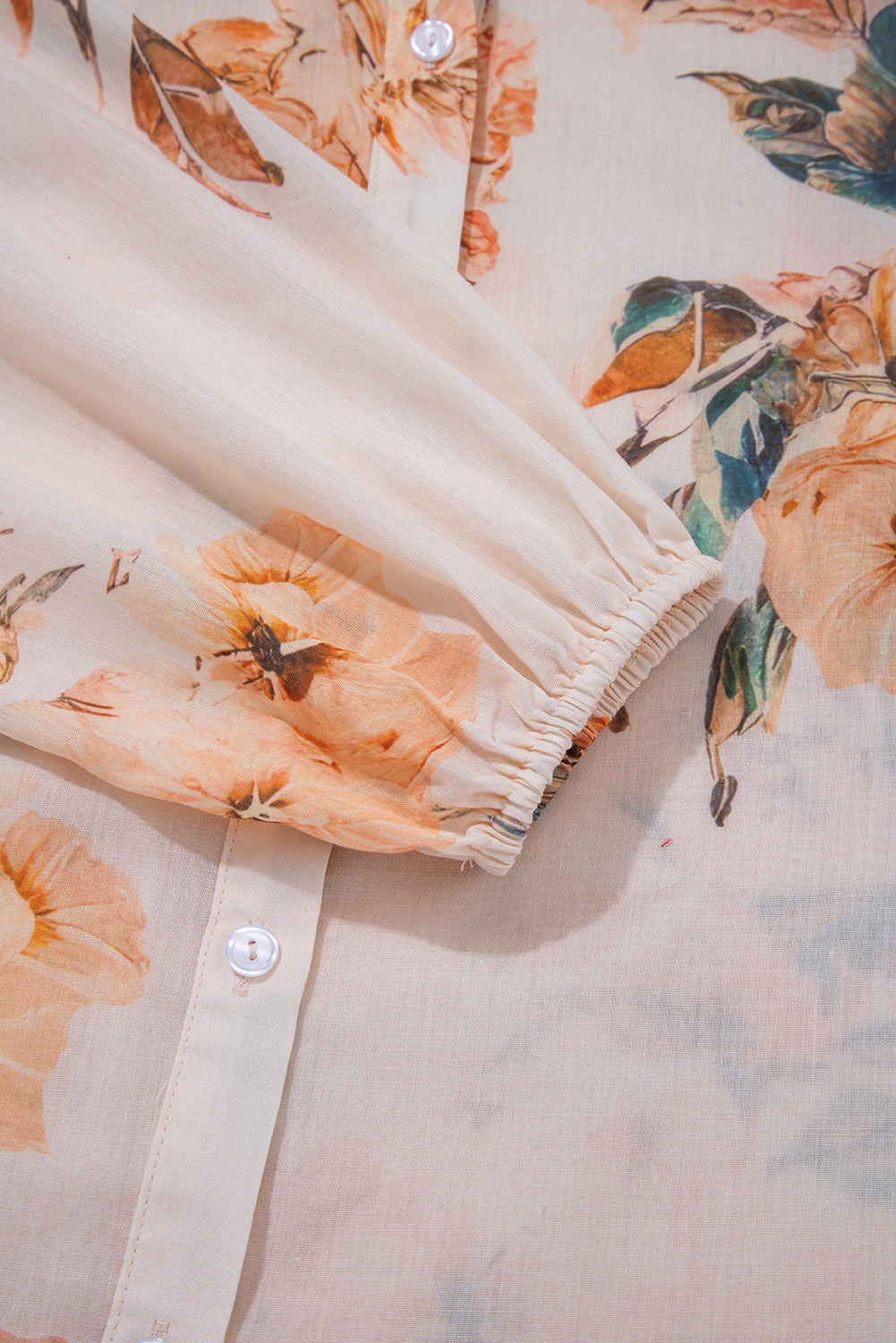 Harvest Bloom Balloon-Sleeve Blouse 🍁