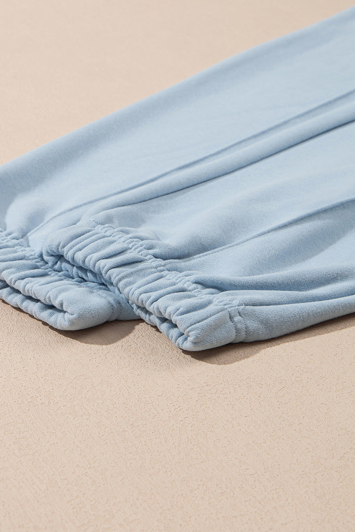 ✨ Cozy Chic Quarter-Zip Lounge Set (Black or Powder Blue) ✨