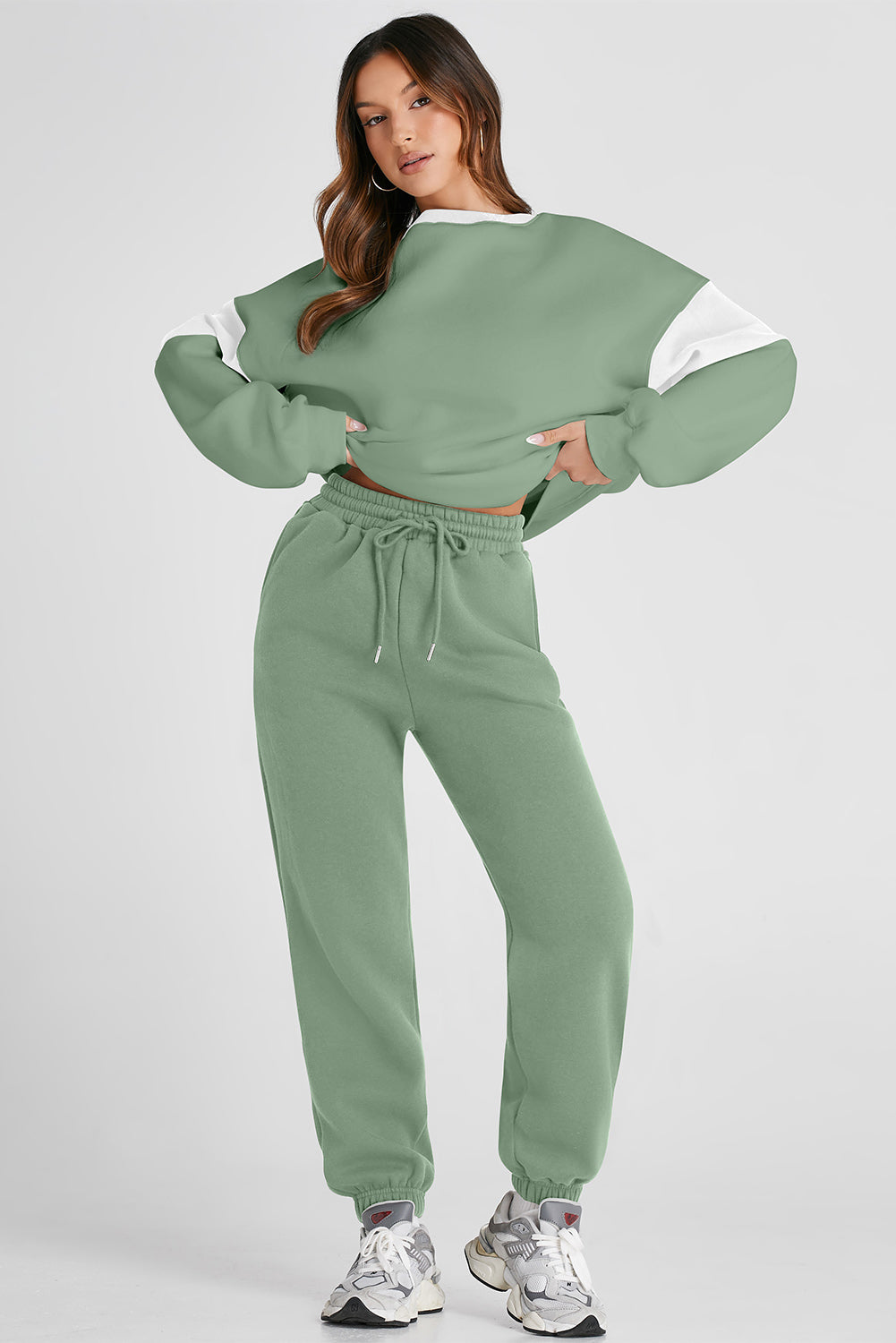 Luxe Comfort Jogger Set – Sage Green or Navy